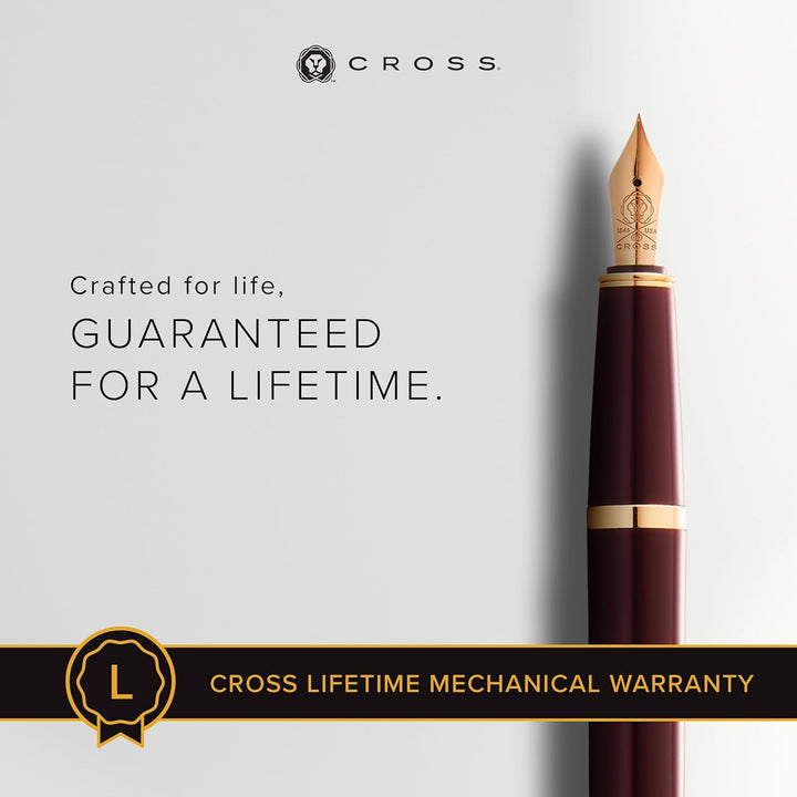 Cross Dark Red Fine Nib Fountain Pen