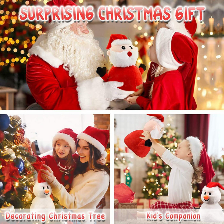 Reversible Santa & Snowman Soft Toy