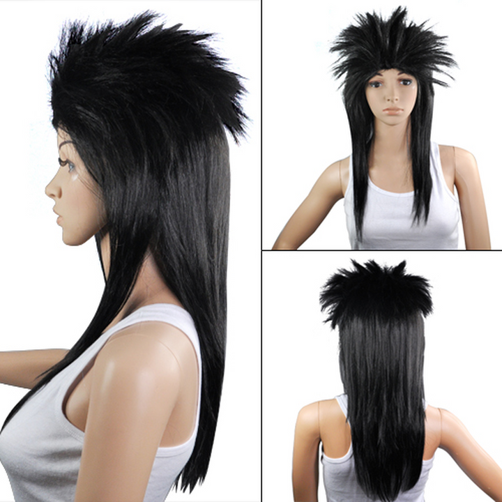 Adult Black Rocker Wig | Seller Vision