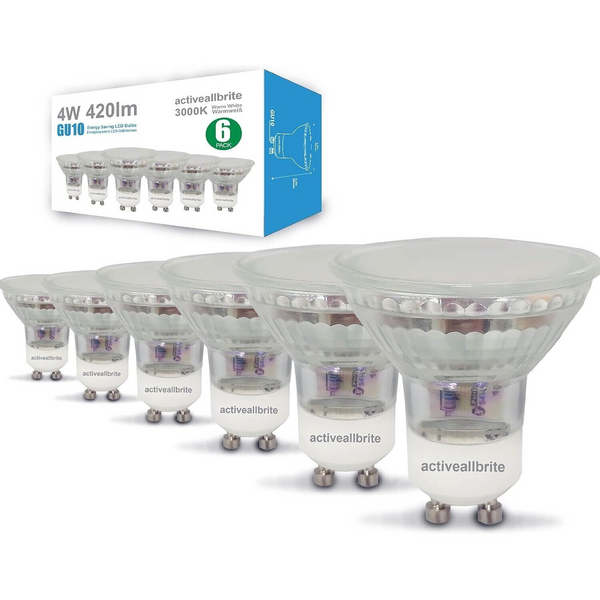 6 Pack GU10 Light Bulbs
