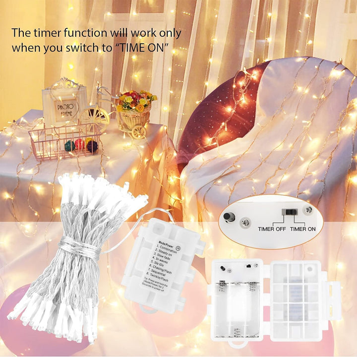 2 Waterproof 50 LED Battery Lights