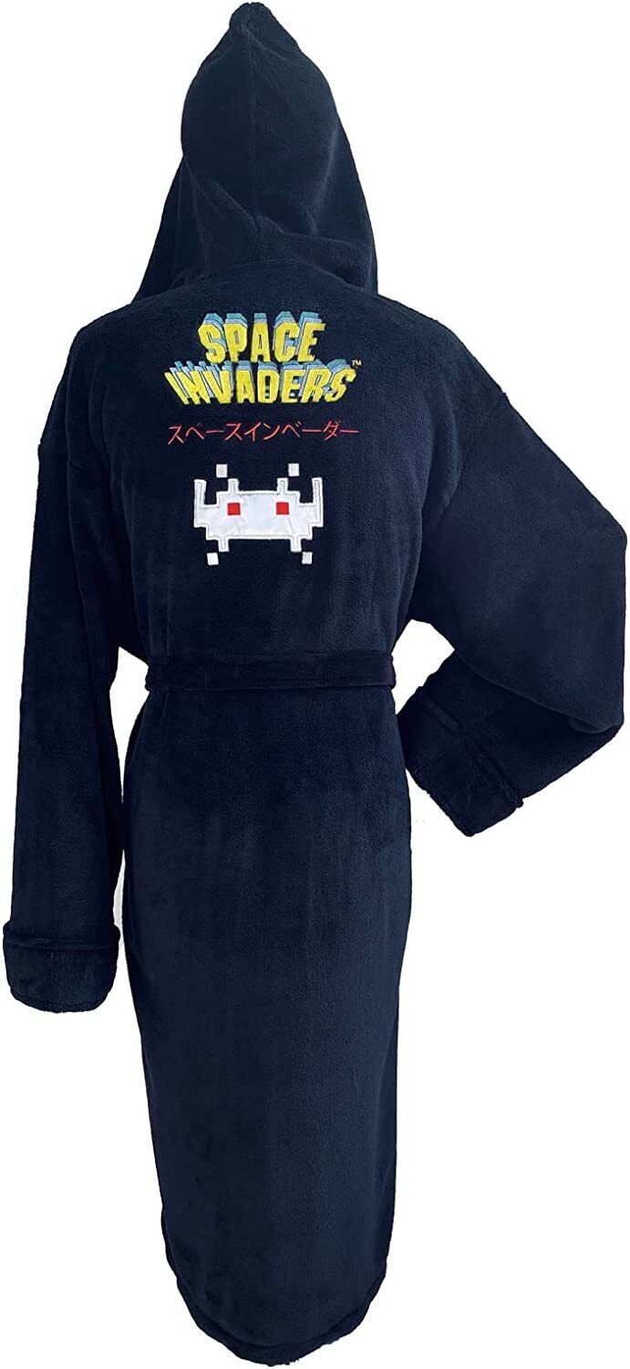 Hooded Space Invaders Dressing Gown