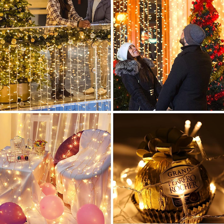 2 Waterproof 50 LED Battery Lights