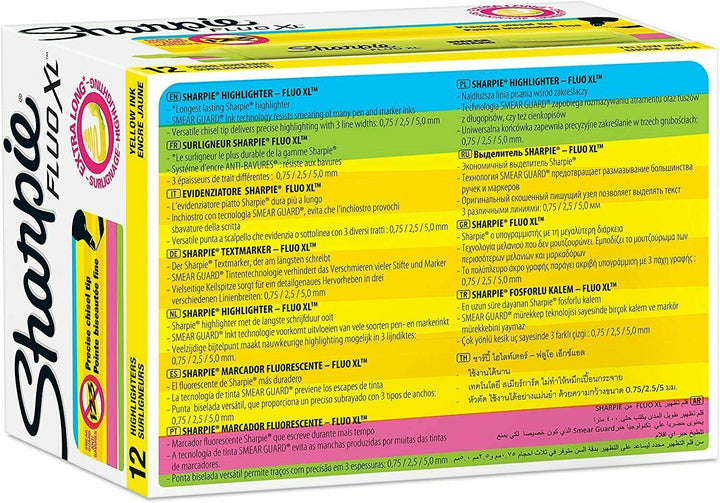 12 Yellow Sharpie Highlighters
