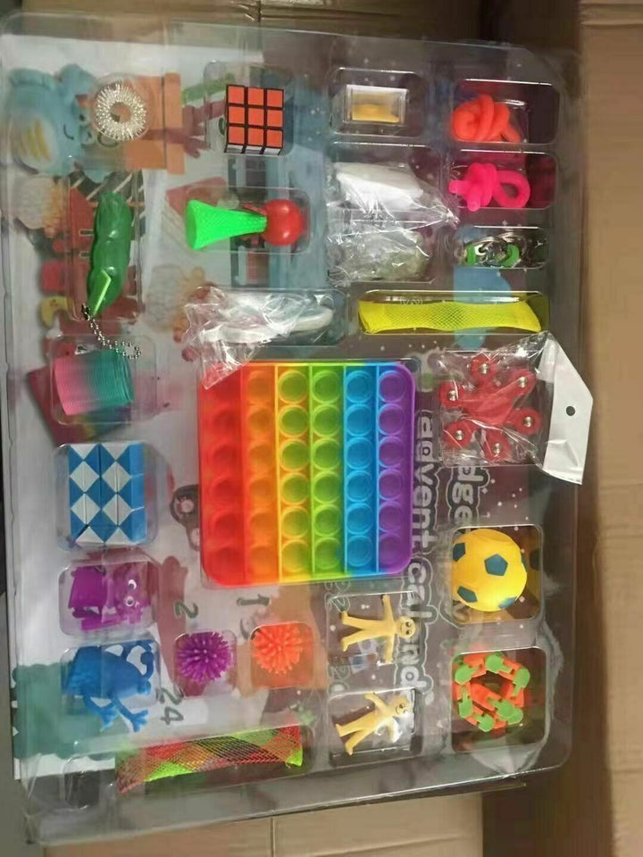 Blue Kids Christmas Advent Calendar