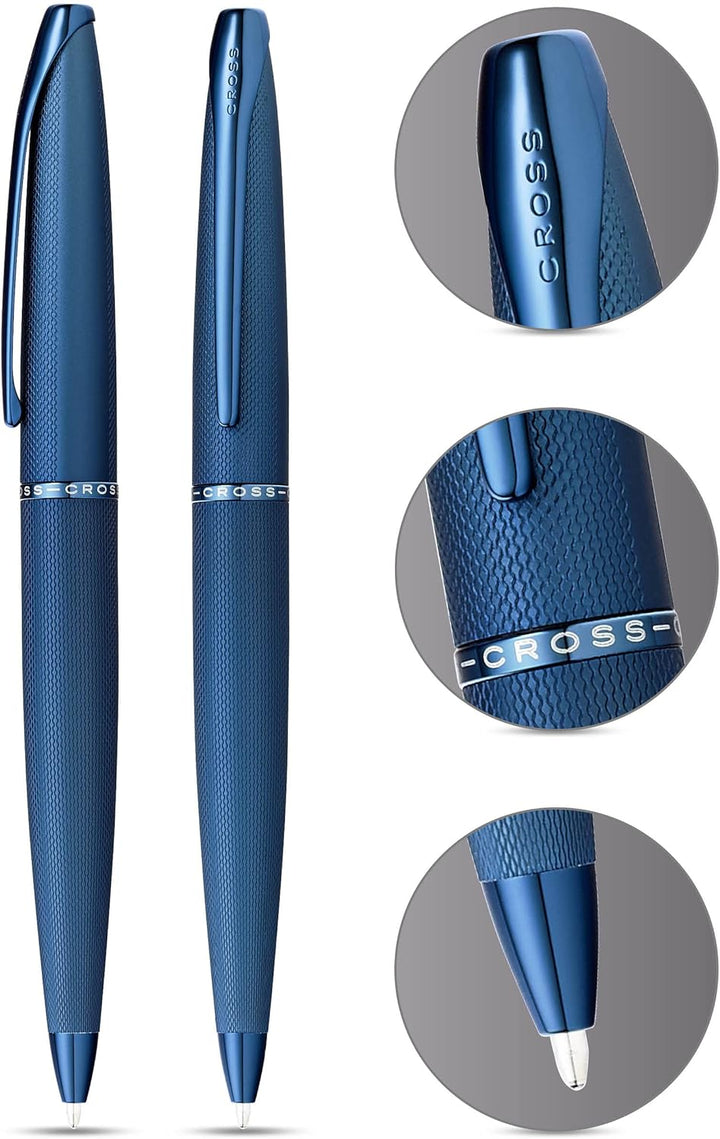 Cross ATX Sandblasted Blue Ballpoint Pen