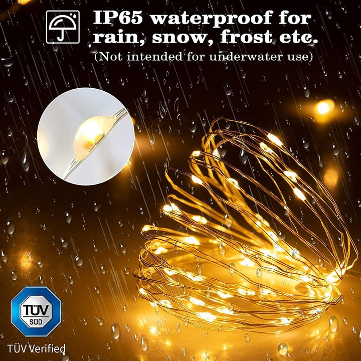 2x Christmas 50 LED Battery Lights