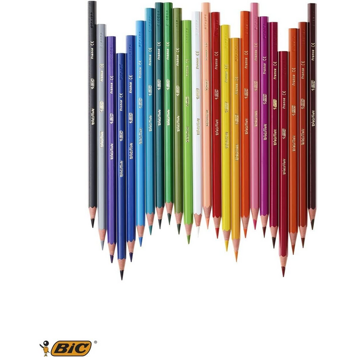 24 Bic Kids Multicoloured Pencils