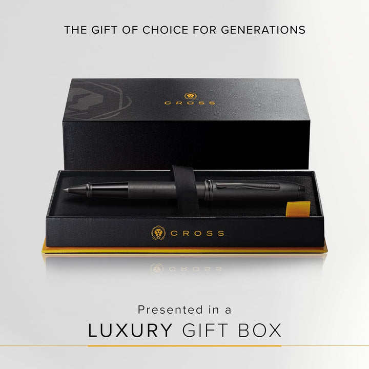 Cross Townsend Knurled Black Rollerball Pen