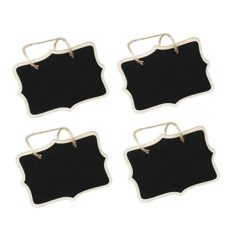 12 Mini Rectangle Chalkboard Signs
