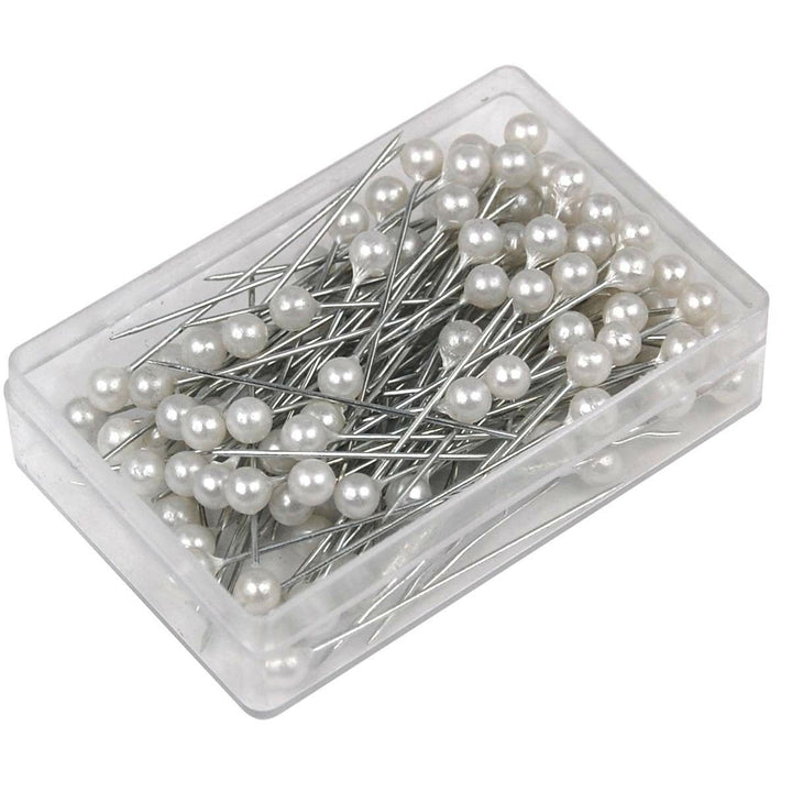 100 Shimmering Pearl Headed Pins