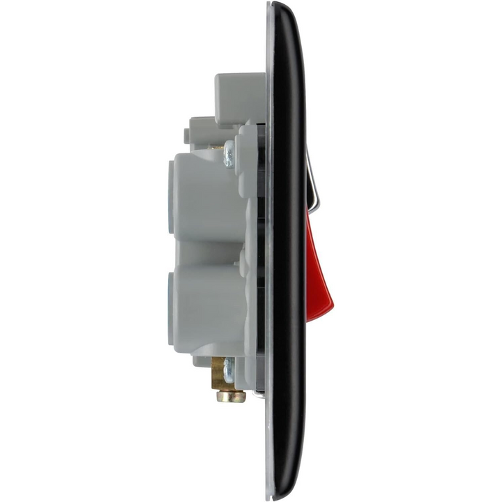 BG Electrical Black Cooker Connection Plug