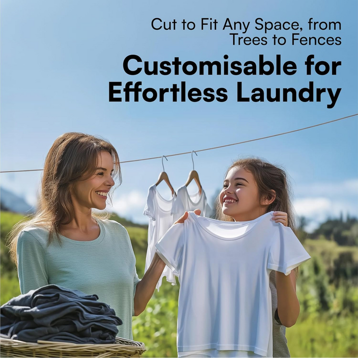 Washing Line 50m PVC Steel Core Rope