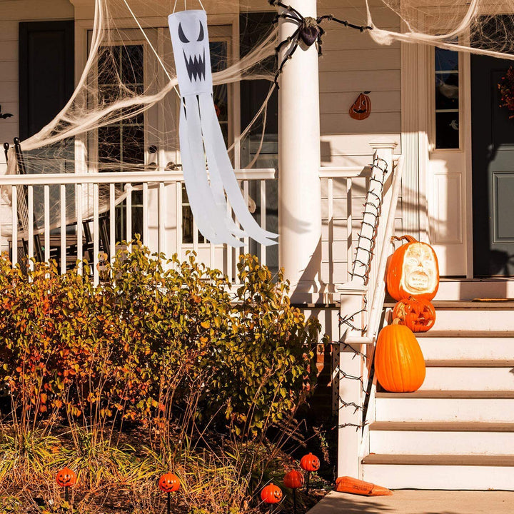 2 LED Tassle Ghost Lanterns