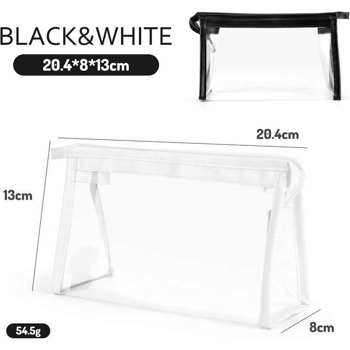 2 Clear Pencil Cases