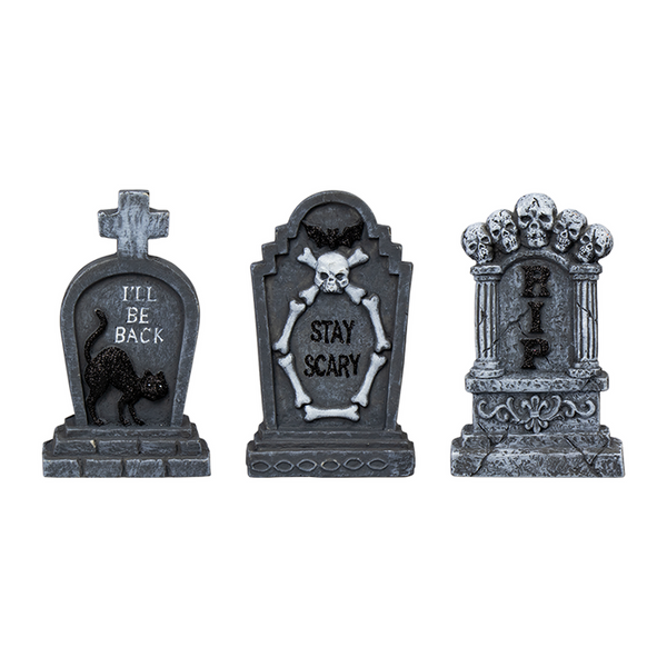 3 Halloween Gravestone Decorations