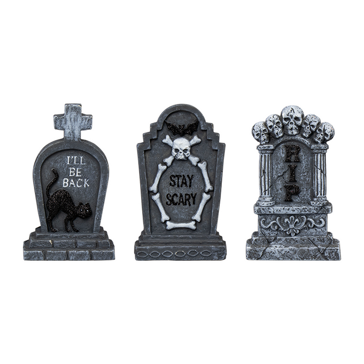 3 Halloween Gravestone Decorations