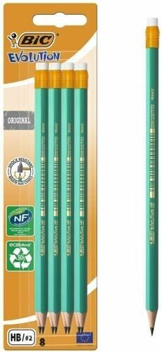 8 Bic Evolution Pencils