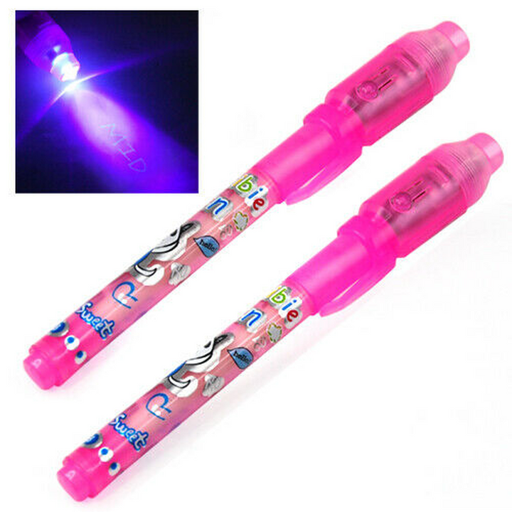 2 Pink UV Security Maker Pens