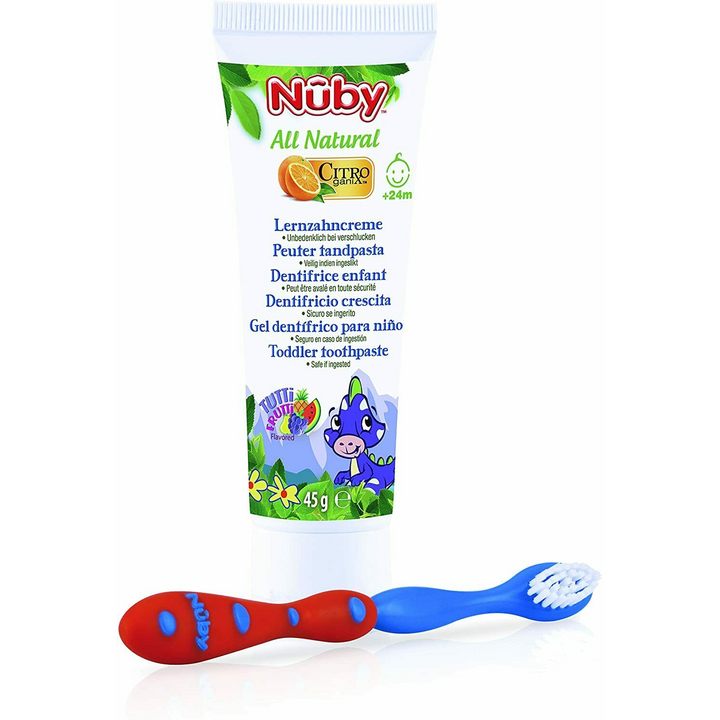 Nuby Children's Toothpaste Toothbrush Set