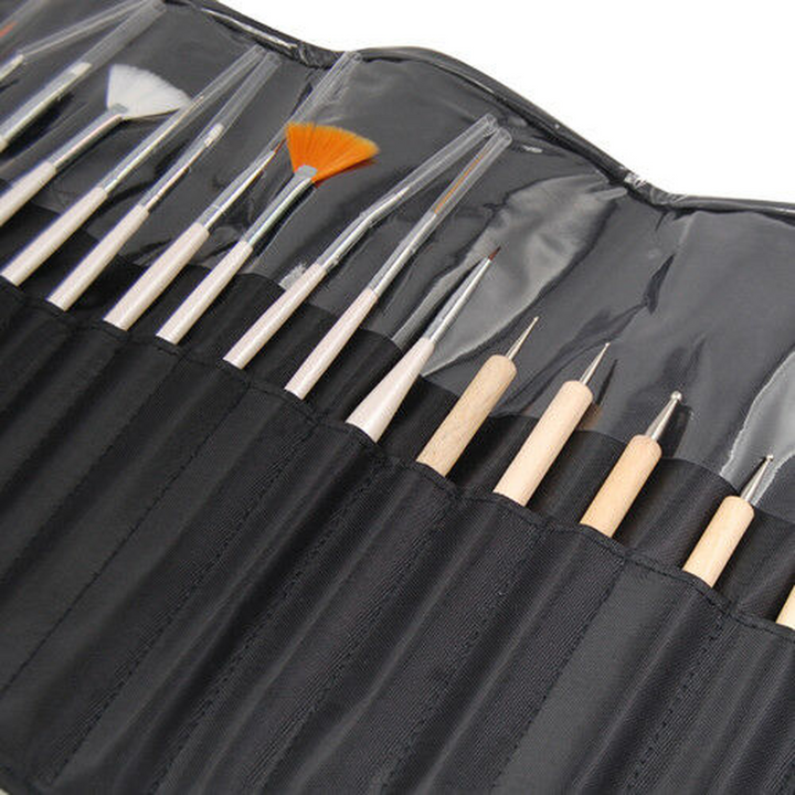 20 Piece Nail Art Tool & Brush Set
