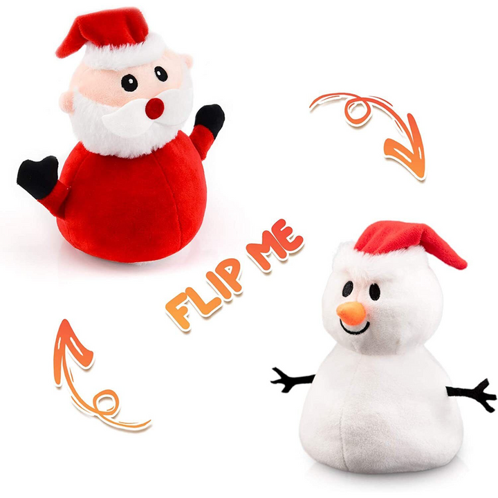 Reversible Santa & Snowman Soft Toy