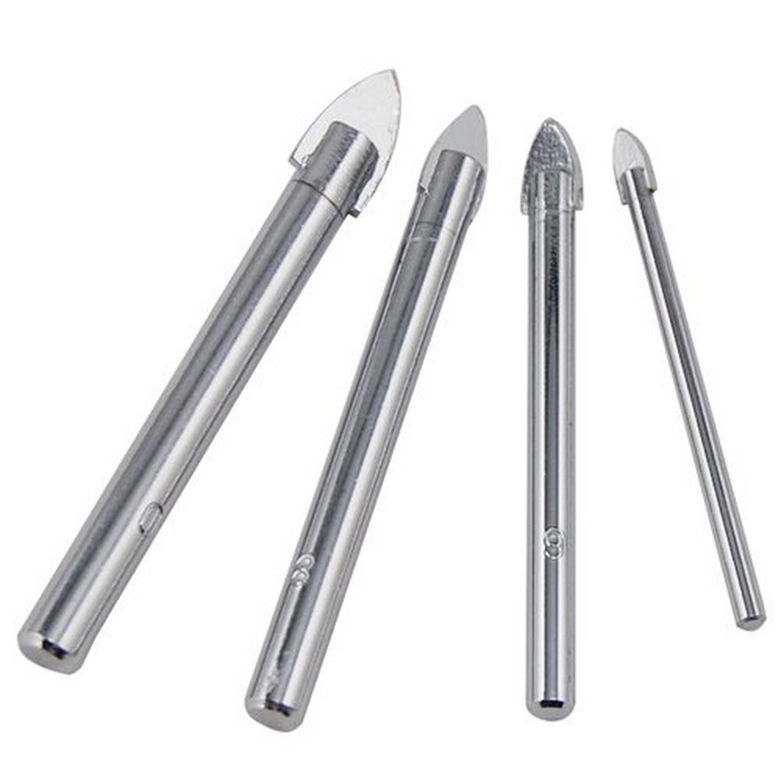 4 Piece Ceramic Tile Drill Bit Set