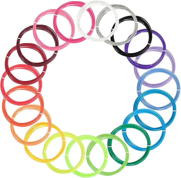 20 Pack Coloured 3D Pen Refill Strips