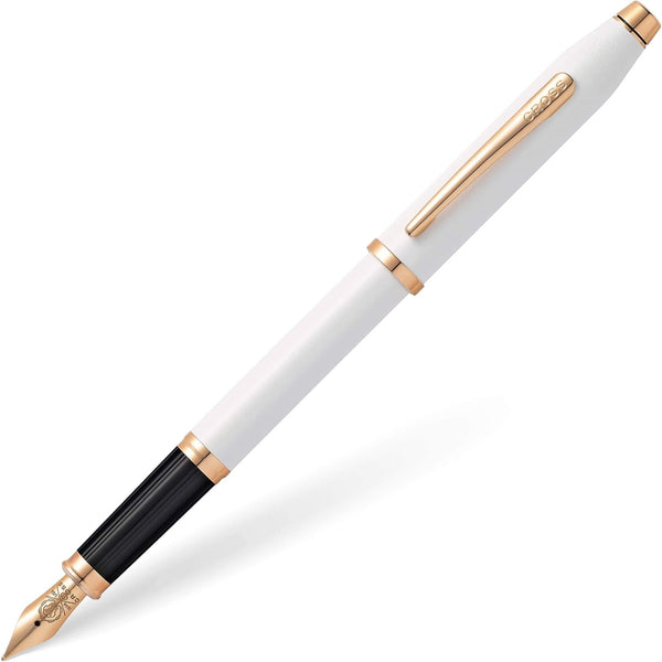 Cross Century II Pearlescent White & Rose Gold Fountain Pen