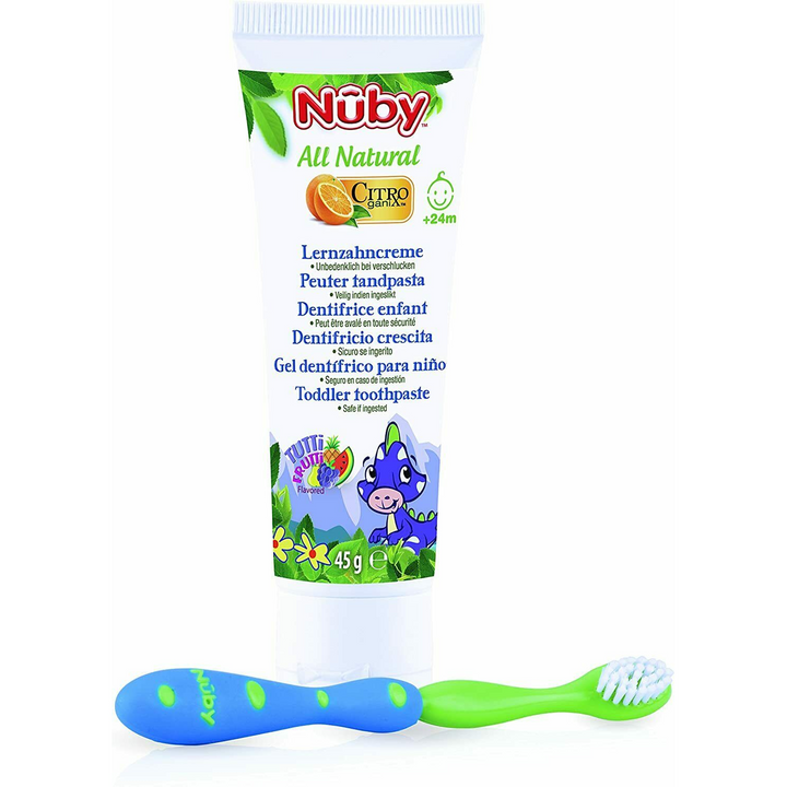 Nuby Children's Toothpaste Toothbrush Set