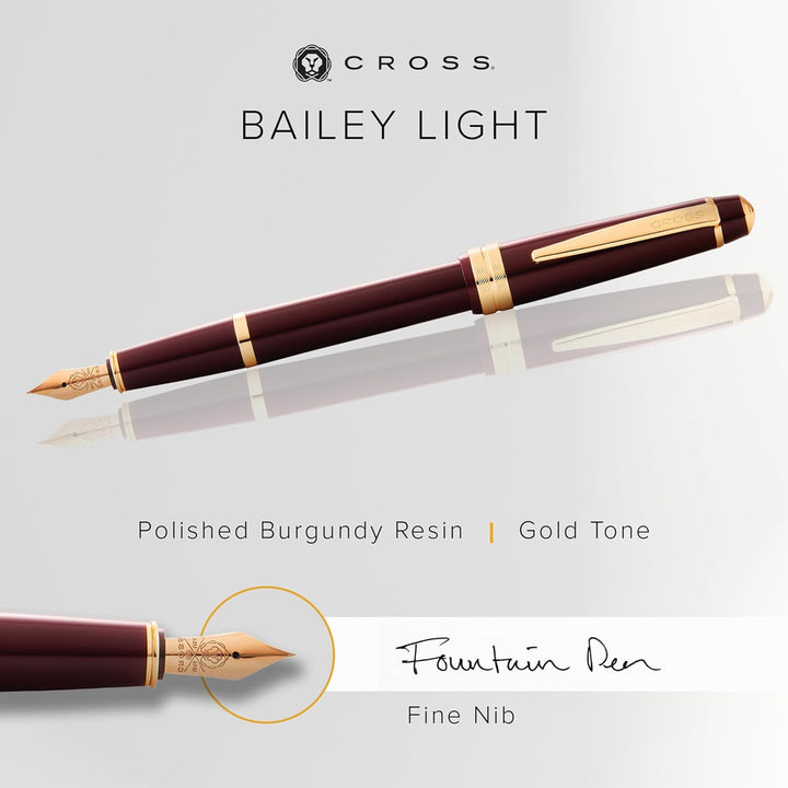 Cross Burgandy Fine Nib Fountain Pen