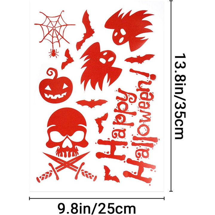Halloween Window Sticker Sheets