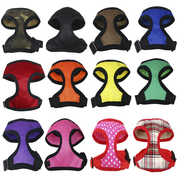 Adjustable Soft Mesh Fabric Dog Harness