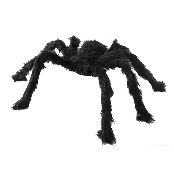 Large Black Flexible Spider Decoration