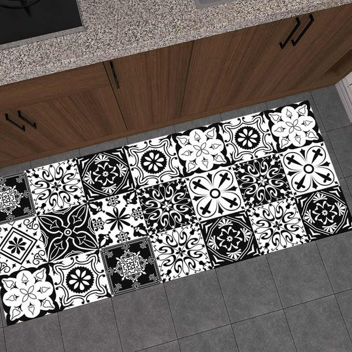 25 Black & White Pattern Tile Stickers
