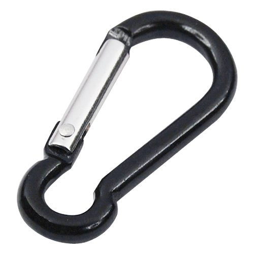 5 Coloured Metal Carabiner Keyrings