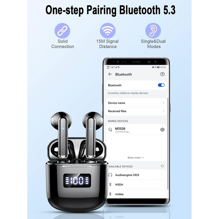 Bluetooth Earphones & Microphone