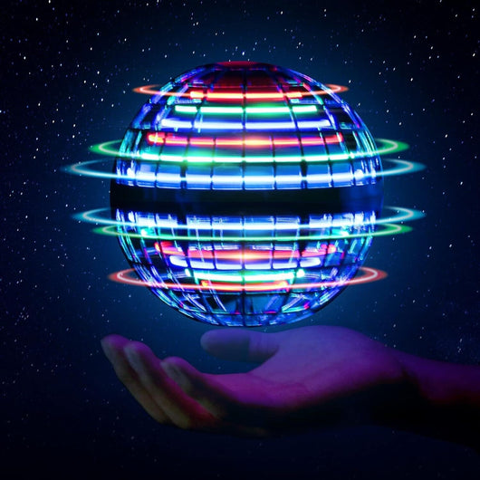 Blue LED Spinning Flying UFO Orb Ball