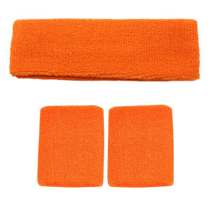 Sports Sweat Band Wristband & Headband Set