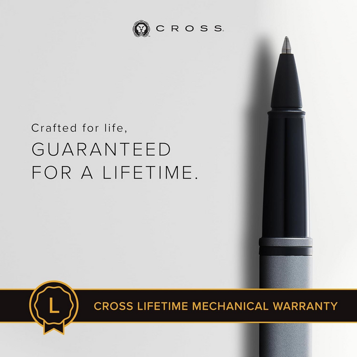 Cross Calais Rollerball Pen - Grey Lacquer Black Trim
