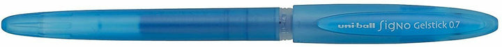 12 Uniball Light Blue 0.7mm Medium Rollerball Pens