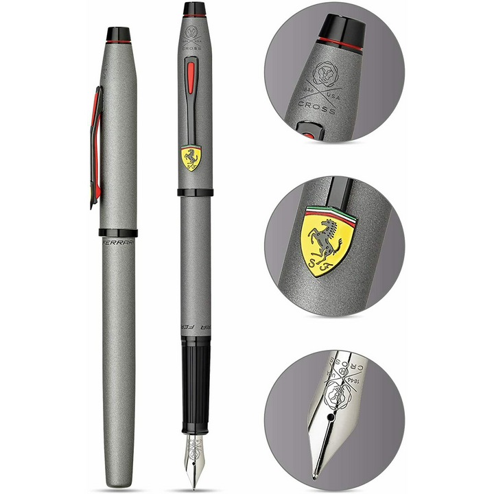 Cross Ferrari Titanium Grey Fine Fountain Pen