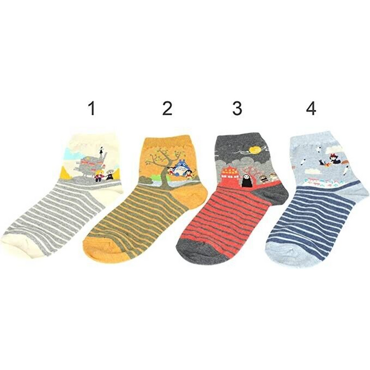 4 Pairs Famous Japan Animation Socks
