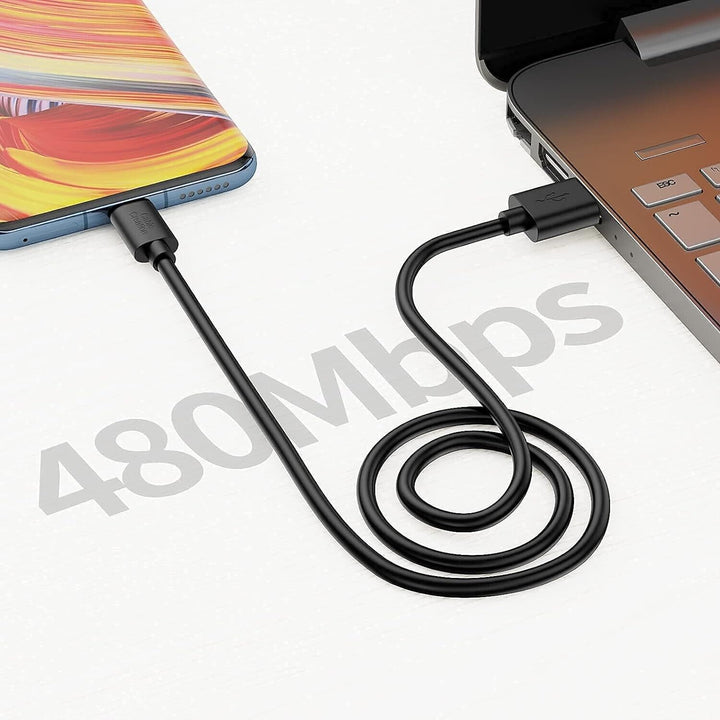 3 Black 1.2m USB to Type C Cables