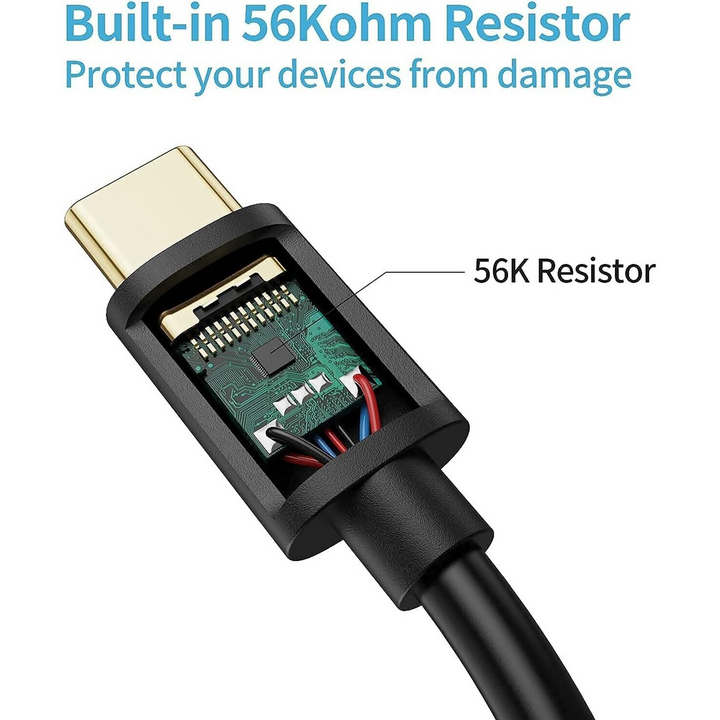 3 Black 1.2m USB to Type C Cables