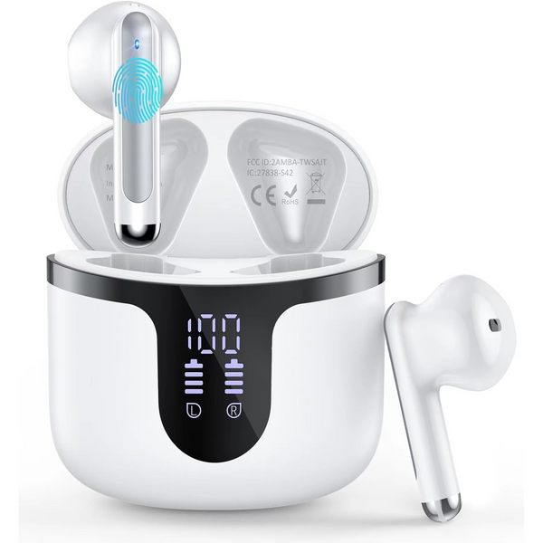 White S47 Wireless Earphones