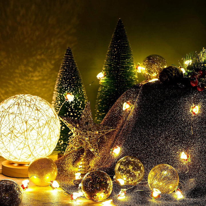 24 Christmas Tree Bauble & Star Decoration Set