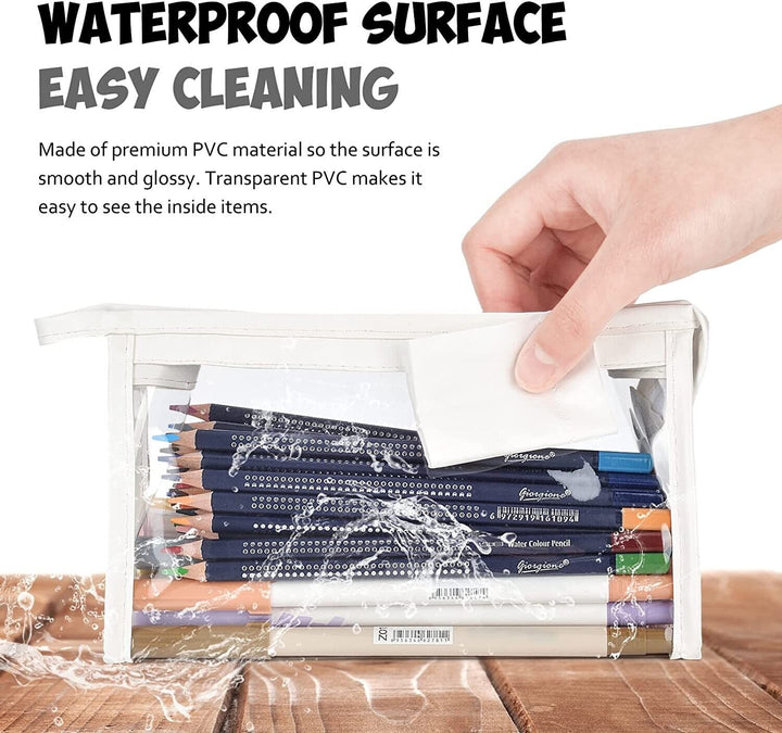 2 Clear Pencil Cases