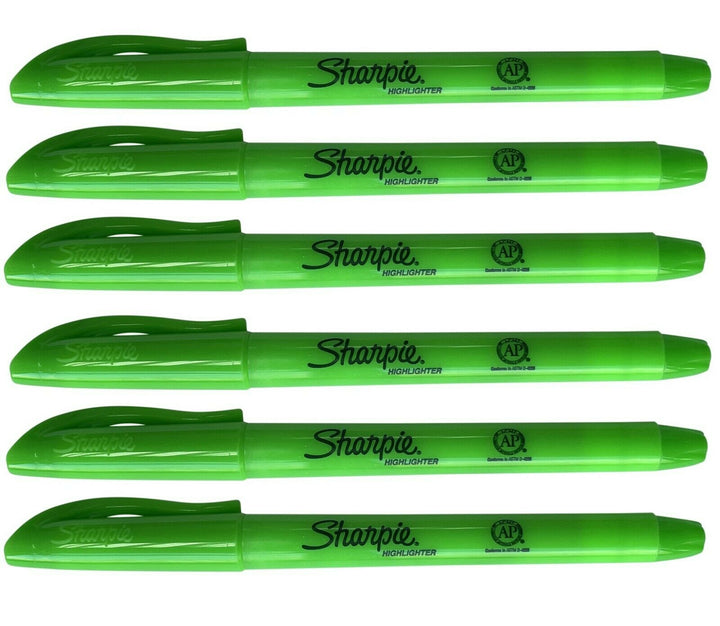 6 Sharpie Accent Pocket Highlighters