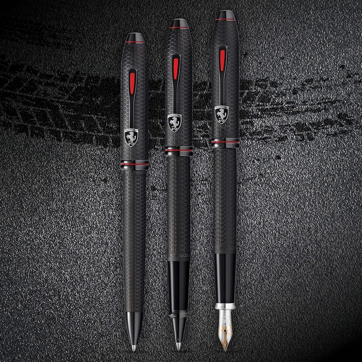 Cross Black Ferrari Townsend Honeycomb Ballpoint Pen